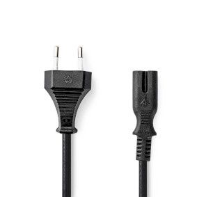 Nedis Stroomkabel | Euro Male | IEC-320-C7 | 1.00 m | Recht | 2x 0.75 mm² | Koper | Plat | Nikkel | Nedis Stroomkabel | Euro Male | IEC-320-C7 | 1.00 m | Recht | 2x 0.75 mm² | Koper | Plat | Nikkel |