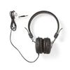 Afbeelding van Nedis Bedrade On-ear Koptelefoon | 3,5 mm | Kabellengte: 1.20 m | Zwart HPWD1100BK