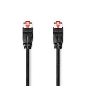 Nedis CAT6-kabel | RJ45 (8P8C) Male | RJ45 (8P8C) Male | UTP | 1.00 m | Rond | PVC | Zwart | Polyba