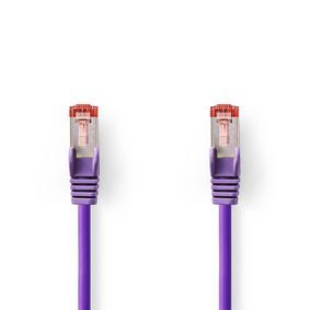 Nedis CAT6-kabel | RJ45 (8P8C) Male | RJ45 (8P8C) Male | S/FTP | 15.0 m | Rond | PVC LSZH | Violet
