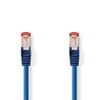 Afbeelding van Nedis CAT6-kabel | RJ45 (8P8C) Male | RJ45 (8P8C) Male | S/FTP | 10.0 m | Rond | PVC LSZH | Blauw |
