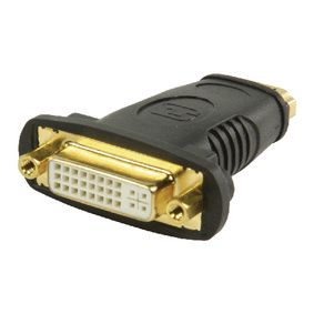 Valueline High Speed HDMI met Ethernet Adapter HDMI Female - DVI-D 24+1-Pins Female Zwart VGVP34911