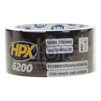 HPX Tape Pantsertape Zwart Duct Tape, 48mm x 10 meter CB5010