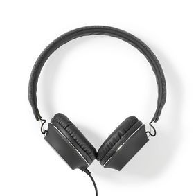 Nedis Bedrade On-ear Koptelefoon | 3,5 mm | Kabellengte: 1.20 m | Antraciet / Zwart FSHP100AT Nedis Bedrade On-ear Koptelefoon | 3,5 mm | Kabellengte: 1.20 m | Antraciet / Zwart FSHP100AT