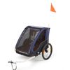 Afbeelding van Polisport kids trailer voor fietsen en wandelen grey / blue