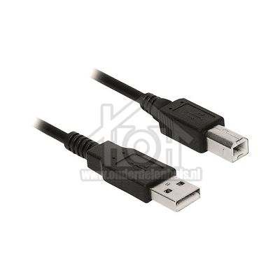 Universeel USB Kabel USB A Male - USB B Male Versie 2.0, 1.8 Meter EC2402