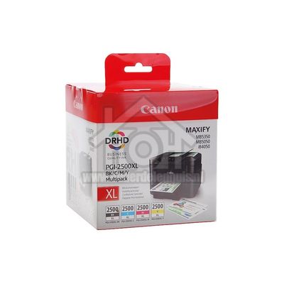 Canon Inktcartridge PGI 2500XL Multipack BK/C/M/Y Maxify MB5350, MB5050, iB4050 9254B004