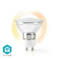 Nedis SmartLife LED Bulb | Wi-Fi | GU10 | 330 lm | 5 W | Warm Wit | 1800 - 2700 K | Energieklasse: