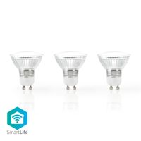 Nedis SmartLife LED Bulb | Wi-Fi | GU10 | 330 lm | 5 W | Warm Wit | 2700 K | Energieklasse: A+ | An
