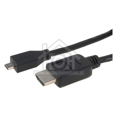 BMS Aansluitkabel HDMI A-HDMI D (Micro HDMI) Silverline HS, Ethernet 078692