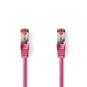 Nedis CAT6-kabel | RJ45 (8P8C) Male | RJ45 (8P8C) Male | S/FTP | 1.00 m | Rond | PVC LSZH | Roze |