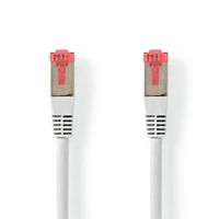 Nedis CAT6-kabel | RJ45 (8P8C) Male | RJ45 (8P8C) Male | S/FTP | 1.00 m | Rond | PVC | Wit | Label