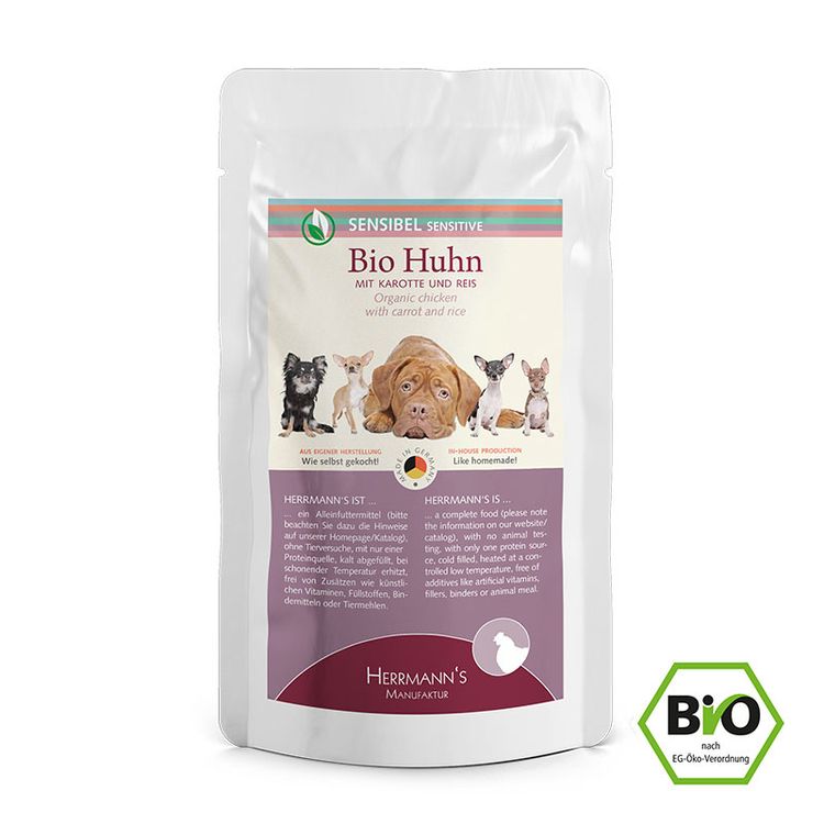 BIO SENSITIVE Chicken with Carrot 150 gr. Foto van BIO SENSITIVE Chicken with Carrot 150 gr.