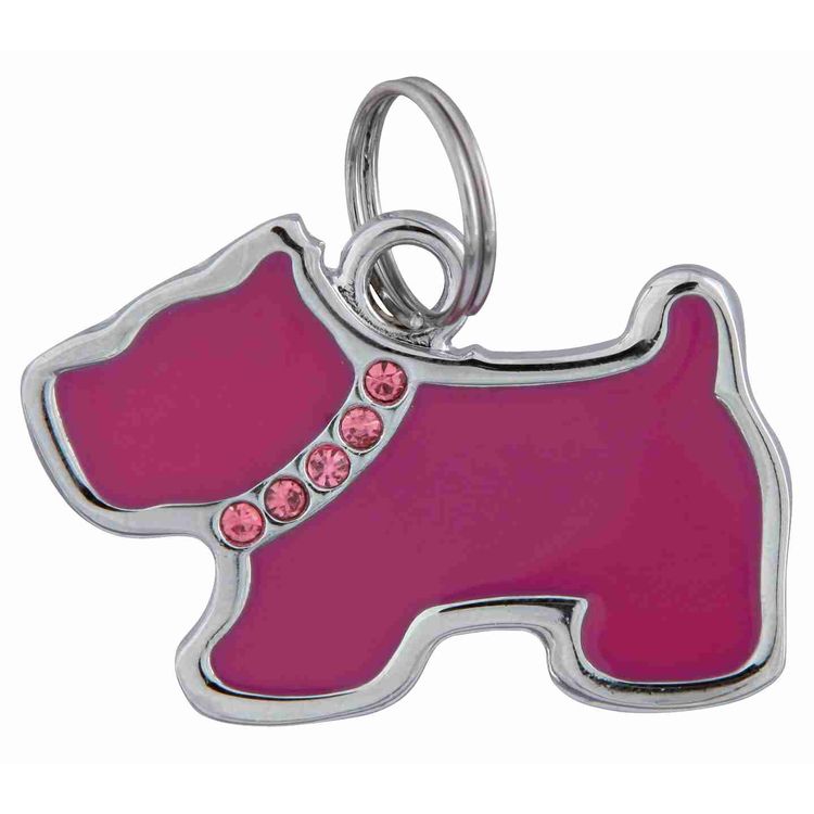 Trixie Sieraad-adreshanger hond met strass Foto van Trixie Sieraad-adreshanger hond met strass