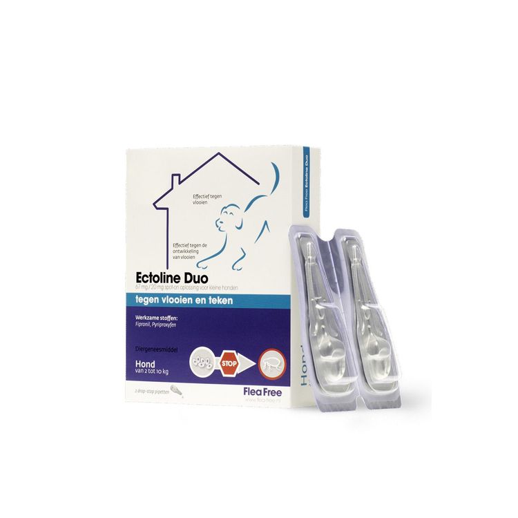 Flea Free Ectoline Duo Hond Foto van Flea Free Ectoline Duo Hond