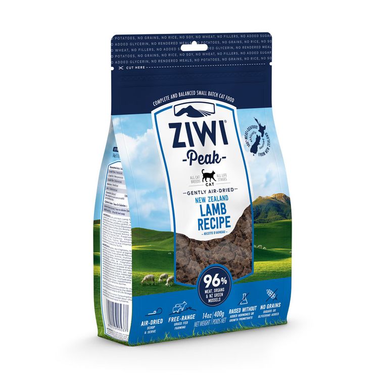 ZIWI Peak Cat Gently Air-Dried Lamb 400 gr. Foto van ZIWI Peak Cat Gently Air-Dried Lamb 400 gr.