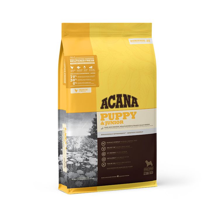 Acana HERITAGE Puppy & Junior 11.4 kg. Foto van Acana HERITAGE Puppy & Junior 11.4 kg.