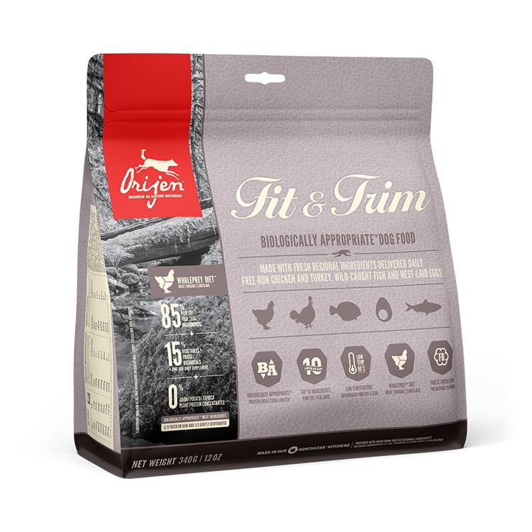 Orijen Whole Prey Fit & Trim Dog 340 gr Foto van Orijen Whole Prey Fit & Trim Dog 340 gr