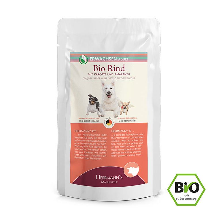 BIO ADULT Beef with Carrot 150 gr. Foto van BIO ADULT Beef with Carrot 150 gr.