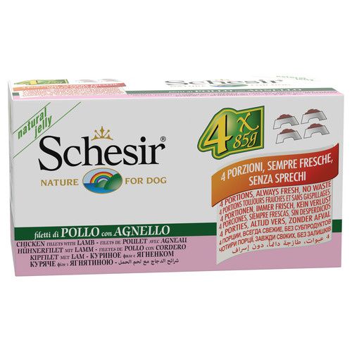 Schesir Hond kip-lam multipack Foto van Schesir Hond kip-lam multipack