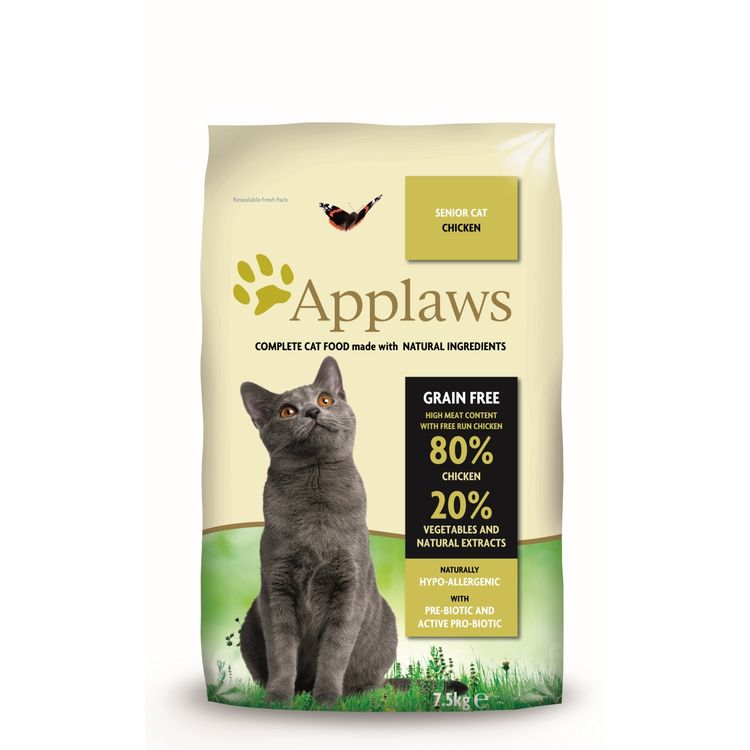 Applaws Kattenvoer Droog Senior Kattenvoer 7.5 kg. Foto van Applaws Kattenvoer Droog Senior Kattenvoer 7.5 kg.