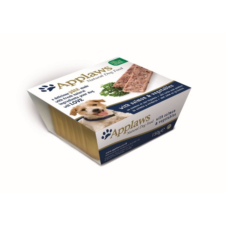 Applaws Hondenvoer Pate Zalm & Groenten 150 gr. Foto van Applaws Hondenvoer Pate Zalm & Groenten 150 gr.