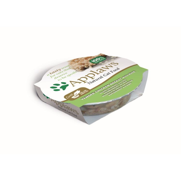 Applaws Kattenvoer Potje met Kip & Rijst 60 gr. Foto van Applaws Kattenvoer Potje met Kip & Rijst 60 gr.