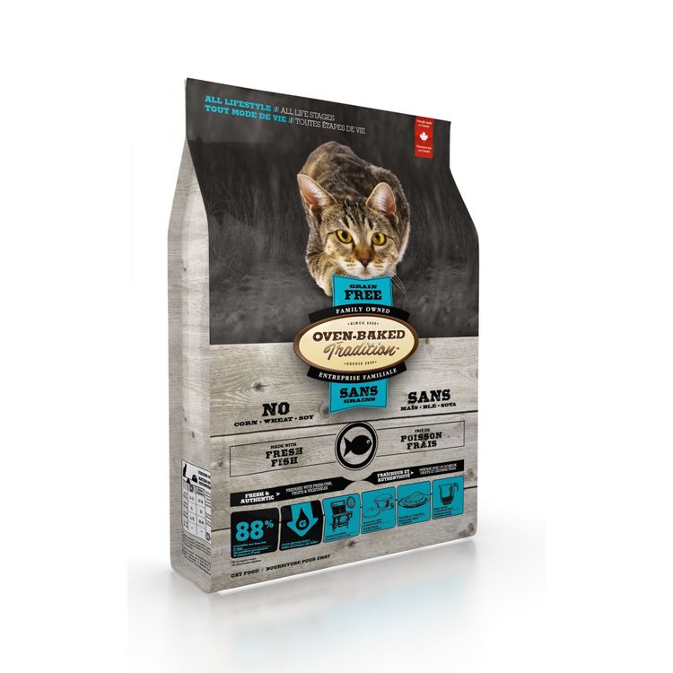 OBT Grain Free Cat Food Fish 2.27 kg. Foto van OBT Grain Free Cat Food Fish 2.27 kg.