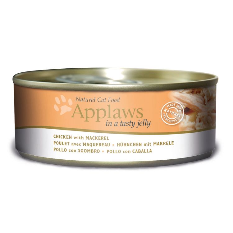 Applaws Kattenvoer Blik Jelly Kip & Makreel 156 gr. Foto van Applaws Kattenvoer Blik Jelly Kip & Makreel 156 gr.