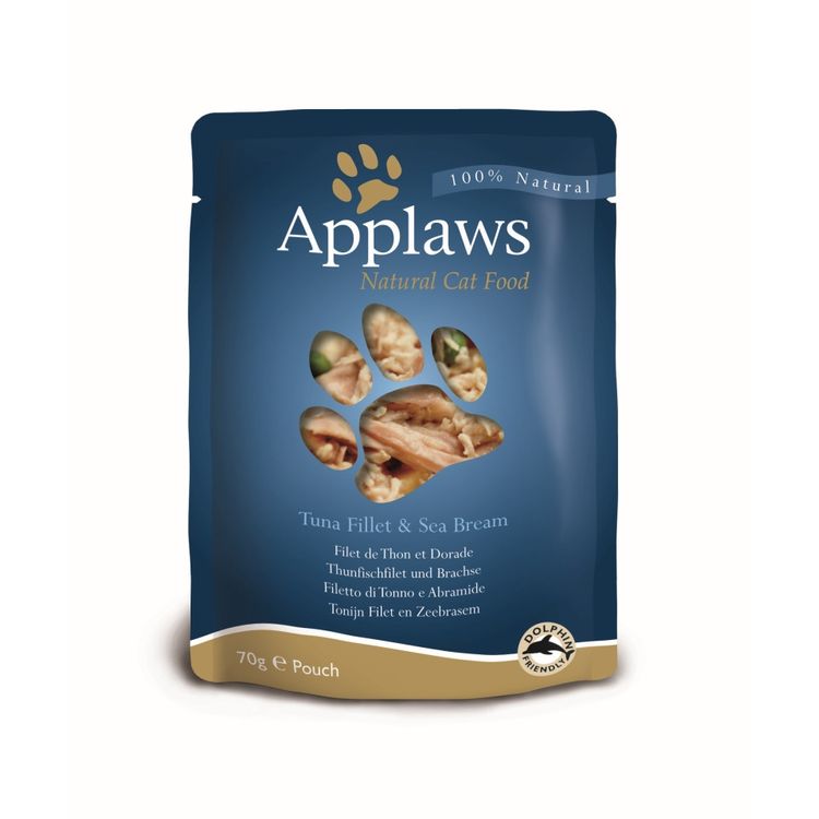 Applaws Kattenvoer Quick Serve Tonijn & Seabream 70 gr. Foto van Applaws Kattenvoer Quick Serve Tonijn & Seabream 70 gr.