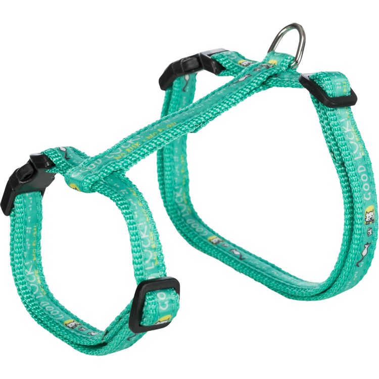 Trixie Kattentuig met riem XXL Good Luck motief Foto van Trixie Kattentuig met riem XXL Good Luck motief