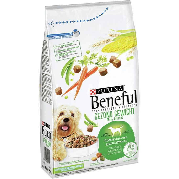 Beneful Gezond gewicht kip/rijst/soja Foto van Beneful Gezond gewicht kip/rijst/soja