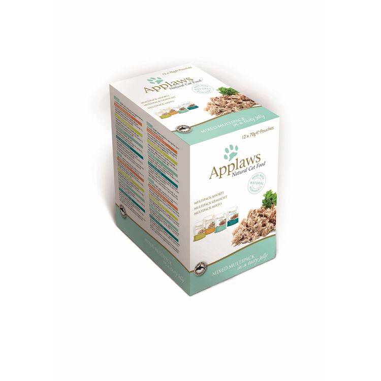Applaws Kattenvoer Quick Serve Jelly Multipack Tasty Selection 12 x 70 gr. Foto van Applaws Kattenvoer Quick Serve Jelly Multipack Tasty Selection 12 x 70 gr.