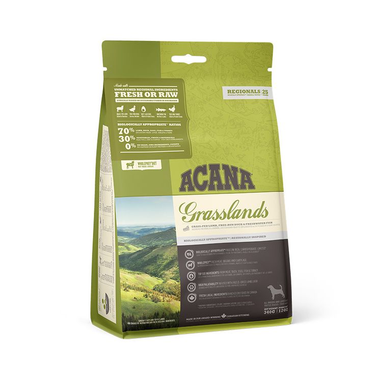Acana REGIONALS Grasslands Dog 340 gr. Foto van Acana REGIONALS Grasslands Dog 340 gr.