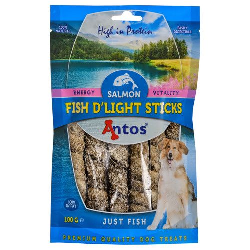Antos Fish D'Light Salmon Sticks Foto van Antos Fish D'Light Salmon Sticks
