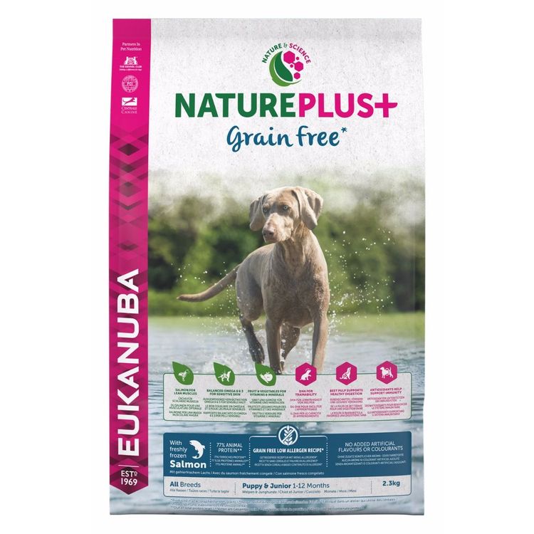 Eukanuba NaturePlus+ Puppy Grainfree All Breeds Foto van Eukanuba NaturePlus+ Puppy Grainfree All Breeds