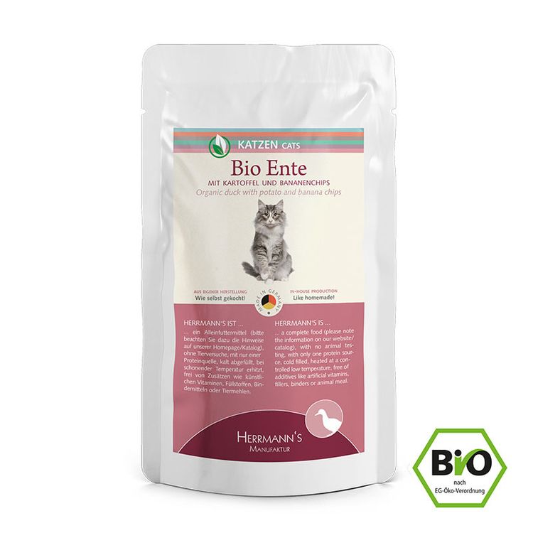 BIO SELECTION CAT Duck with Potato 100 gr. Foto van BIO SELECTION CAT Duck with Potato 100 gr.