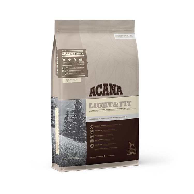 Acana HERITAGE Light & Fit 11.4 kg. Foto van Acana HERITAGE Light & Fit 11.4 kg.