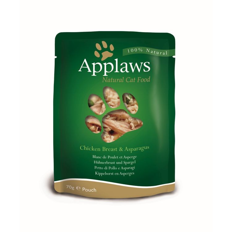 Applaws Kattenvoer Quick Serve Kip & Asperge 70 gr. Foto van Applaws Kattenvoer Quick Serve Kip & Asperge 70 gr.