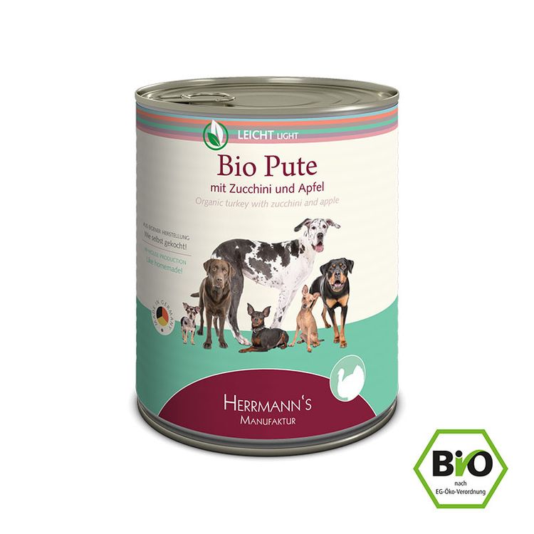 BIO LIGHT Turkey with Courgette 800 gr. Foto van BIO LIGHT Turkey with Courgette 800 gr.