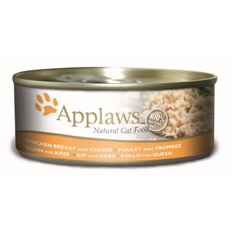 Applaws Kattenvoer Blik Kippenborst & Kaas 156 gr. Foto van Applaws Kattenvoer Blik Kippenborst & Kaas 156 gr.