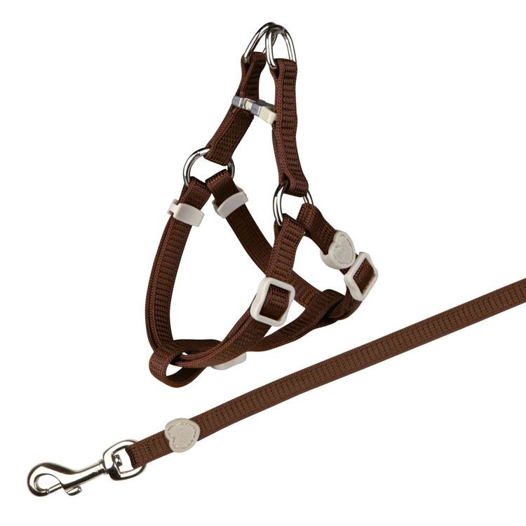 Trixie One Touch kattentuig met riem Foto van Trixie One Touch kattentuig met riem