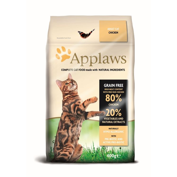 Applaws Kattenvoer Droog Adult Kip 400 gr. Foto van Applaws Kattenvoer Droog Adult Kip 400 gr.