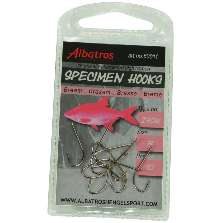Albatros 20 Specimen hooks Brasem maat 8 Foto van Albatros 20 Specimen hooks Brasem maat 8
