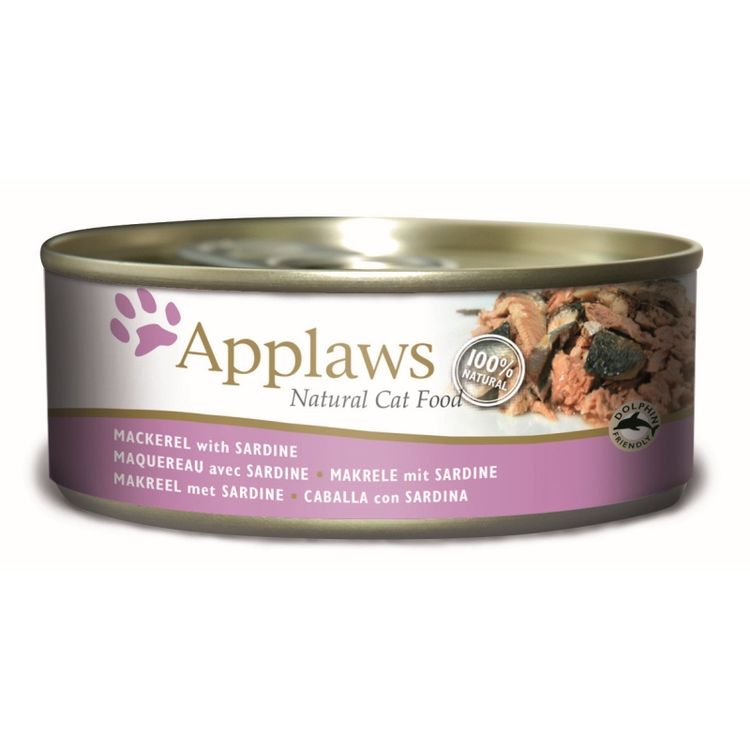 Applaws Kattenvoer Blik Makreel Sardine 156 gr. Foto van Applaws Kattenvoer Blik Makreel Sardine 156 gr.