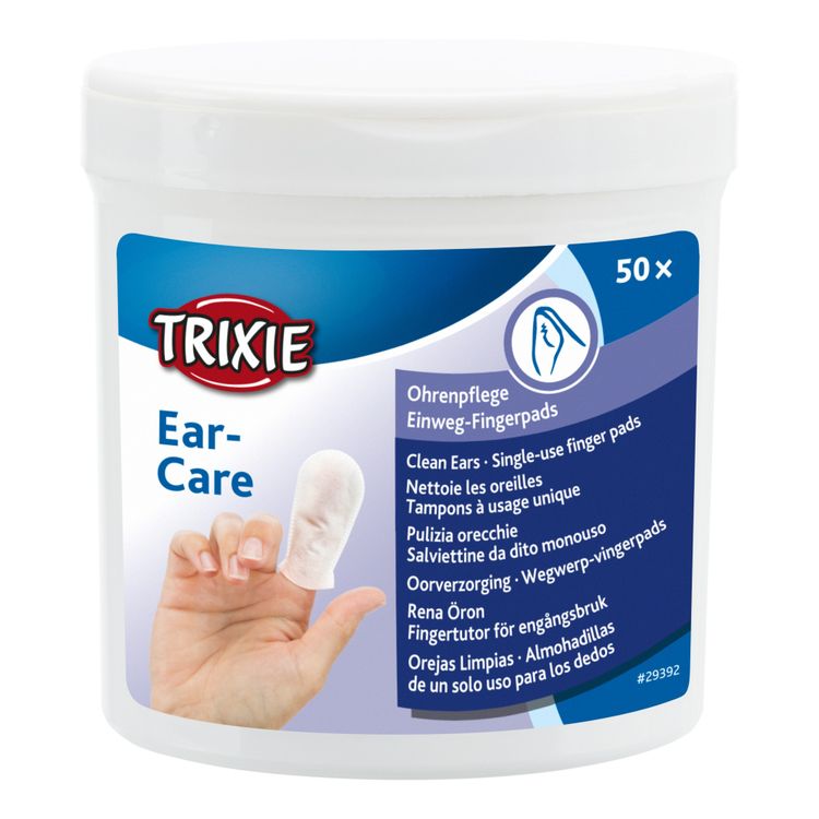 Trixie Ear Care oorverzorging vingerpads Foto van Trixie Ear Care oorverzorging vingerpads