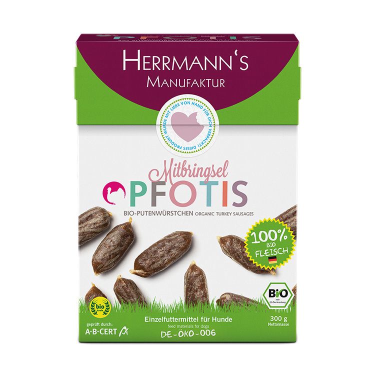 BIO PFOTIS SNACKS Turkey Sausages 300 gr. Foto van BIO PFOTIS SNACKS Turkey Sausages 300 gr.