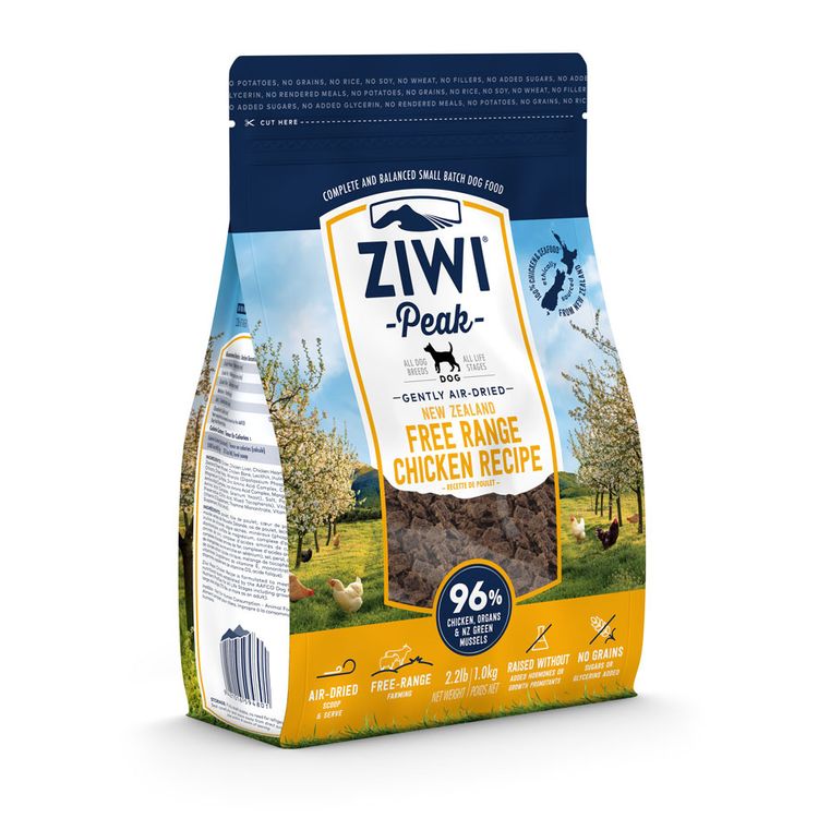 ZIWI Peak Dog Gently Air-Dried Chicken 1 kg. Foto van ZIWI Peak Dog Gently Air-Dried Chicken 1 kg.