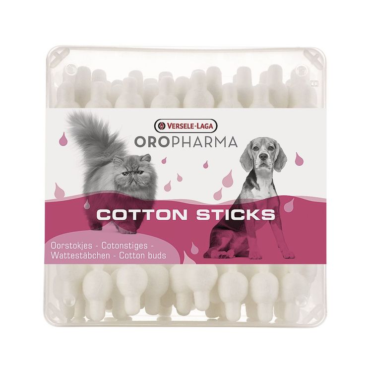 Versele-Laga Oropharma Cotton sticks oorstokjes Foto van Versele-Laga Oropharma Cotton sticks oorstokjes