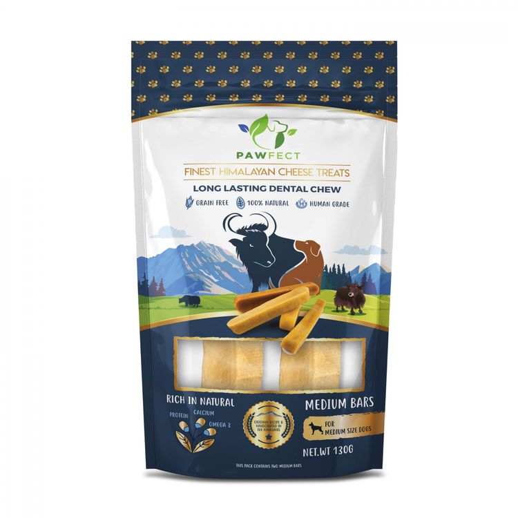 PawfectChew MEDIUM BARS 130 g. Foto van PawfectChew MEDIUM BARS 130 g.